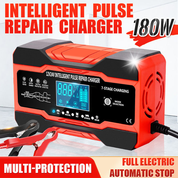 Intelligent 6A 12V Pulse Repair Fast Battery Charger 80W