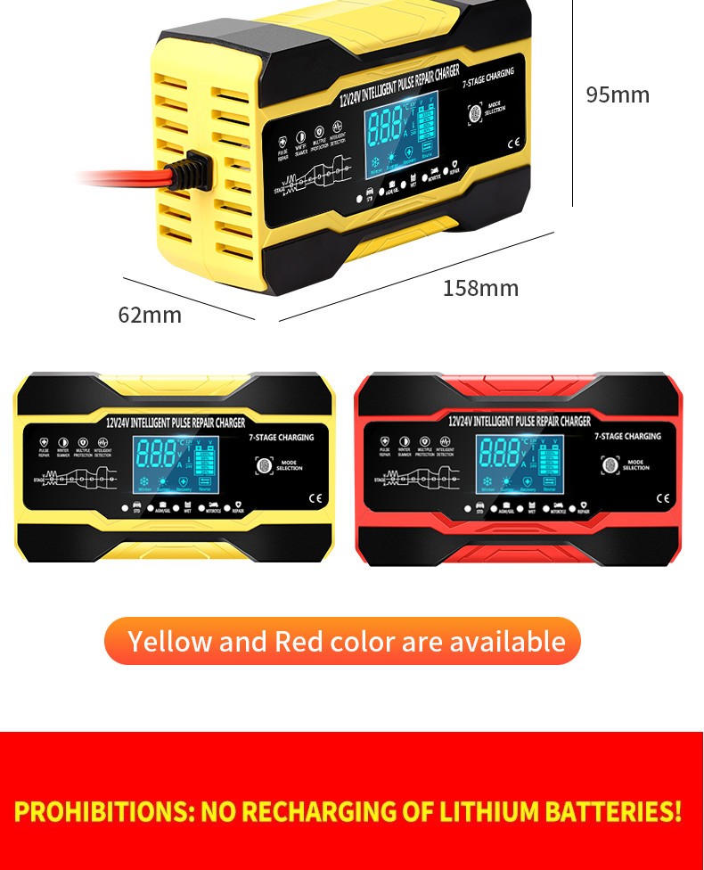 Sca Microprocessor Controlled Battery Charger Microprocessor Controlled 150AH Lead Acid Battery Charger With LED Display
